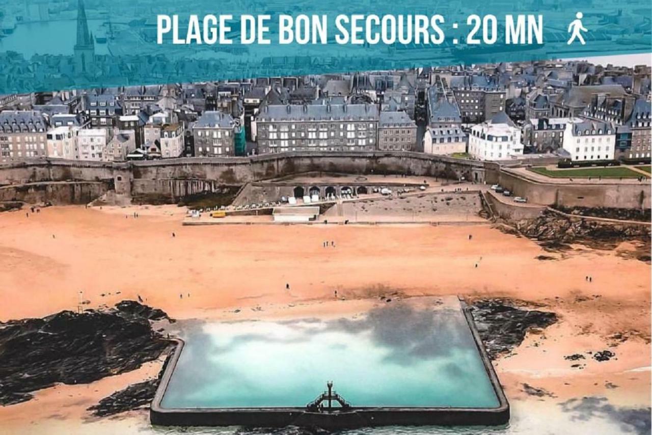 Appartement Saint Malo Vue Sur Mer Et Sur Intra Muros, Ferry, Plage Et Commerces A 50 M Exterior foto