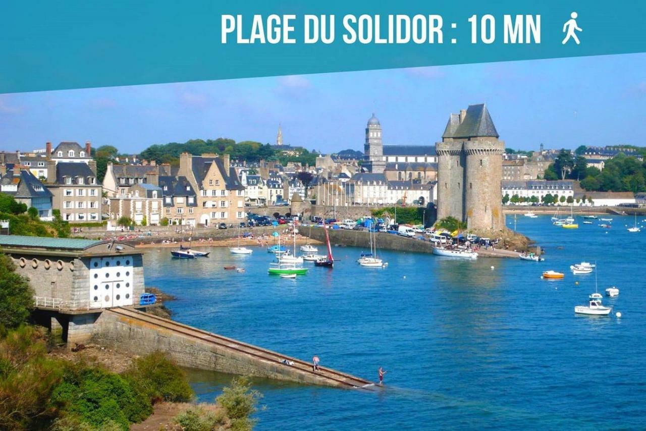 Appartement Saint Malo Vue Sur Mer Et Sur Intra Muros, Ferry, Plage Et Commerces A 50 M Exterior foto
